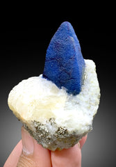 Rare Blue Afghanite with Pyrite on Matrix from Badakhshan Afghanistan - 159 gram