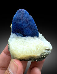 Rare Blue Afghanite with Pyrite on Matrix from Badakhshan Afghanistan - 159 gram