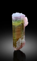 Natural Tricolor Tourmaline Crystal from Paprok Afghanistan - 54.45CT