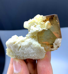 Natural Topaz Crystal on Albite from Pakistan - 74 gram