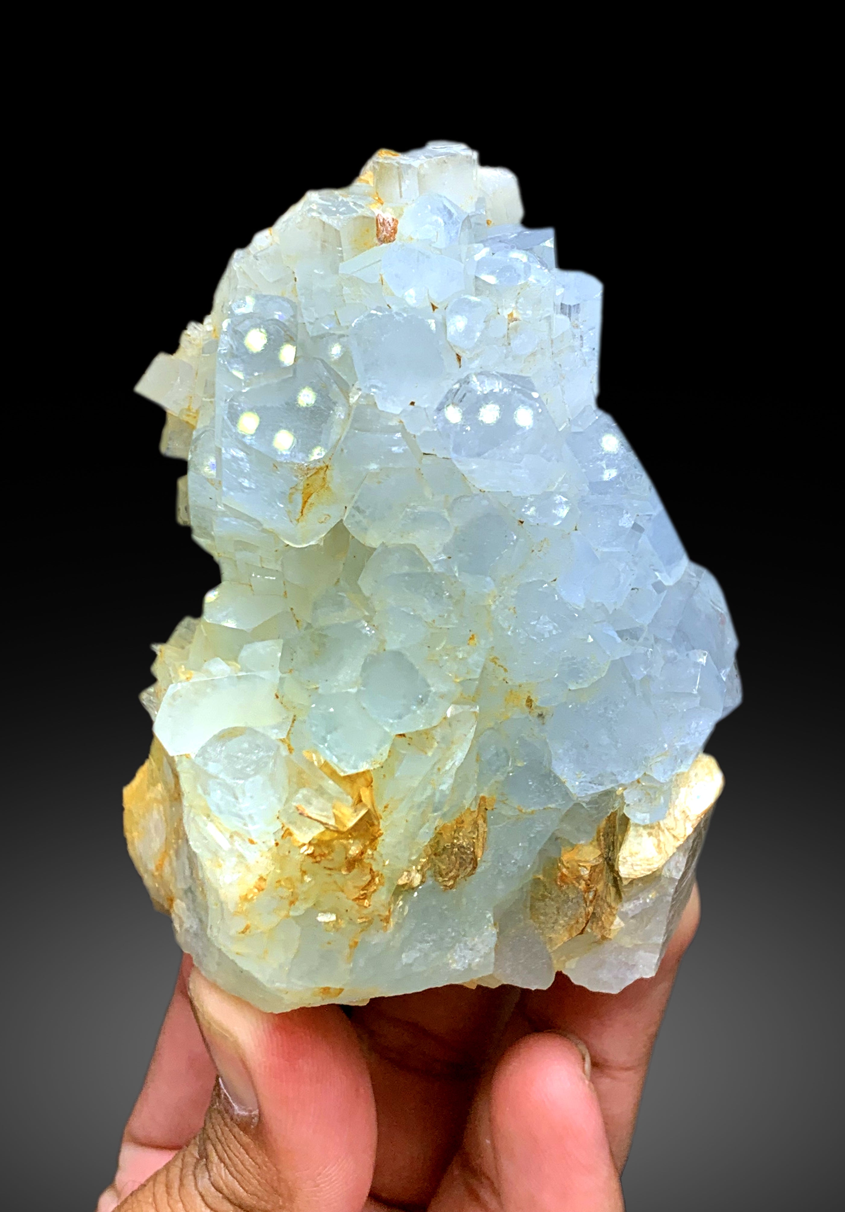 Sky Blue Aquamarine Cluster from Pakistan - 460 gram