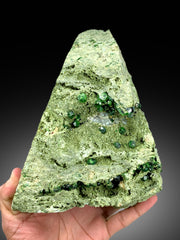 Lush Green Demantoid Garnet Crystals on Matrix, Garnet Cluster, Garnet Stone, Raw Mineral, Demantoid Garnet Specimen - 3.4 Kg