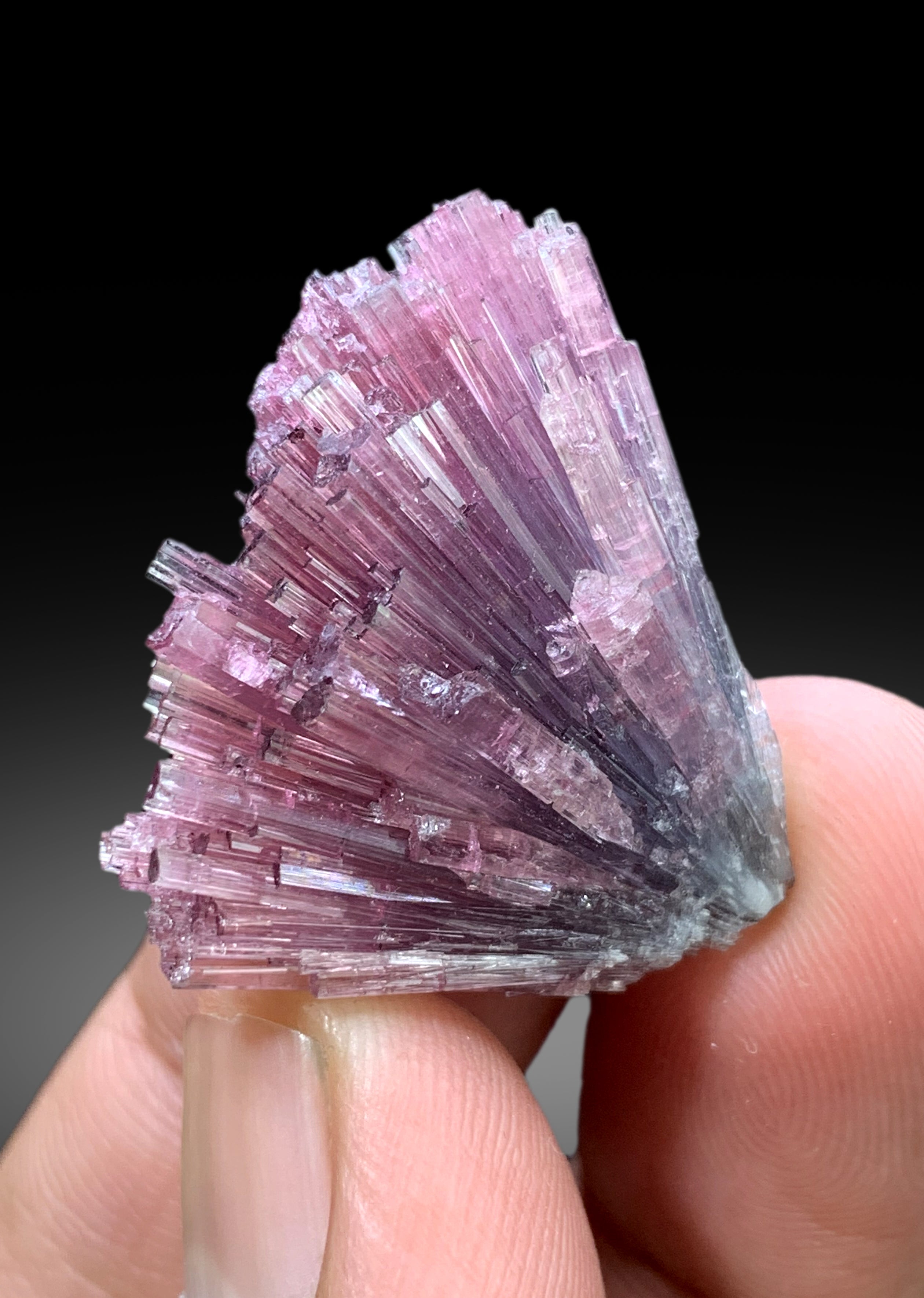 Cotton Candy Tourmaline Crystals cluster from Afghanistan, 12 gram