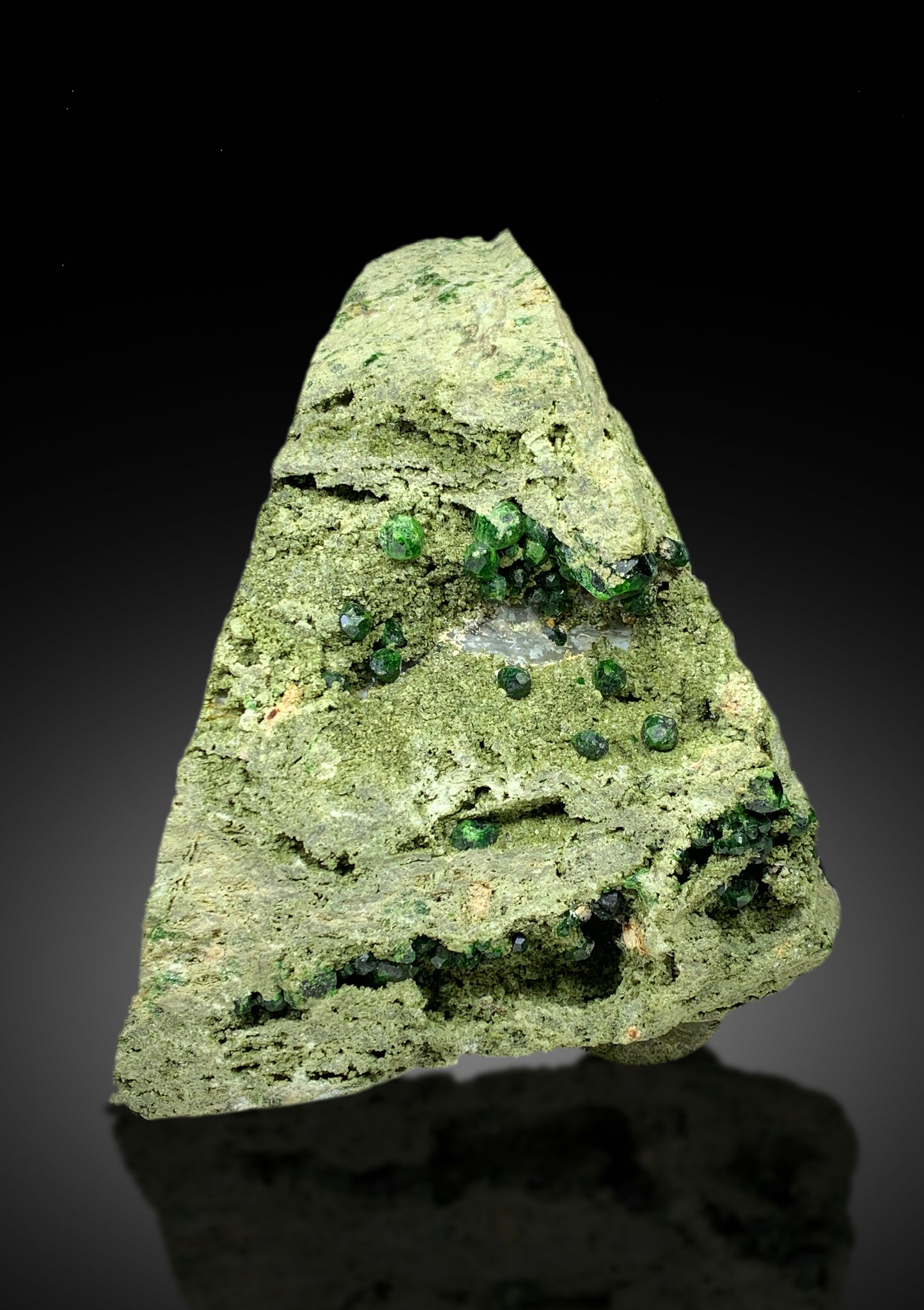 Lush Green Demantoid Garnet Crystals on Matrix, Garnet Cluster, Garnet Stone, Raw Mineral, Demantoid Garnet Specimen - 3.4 Kg