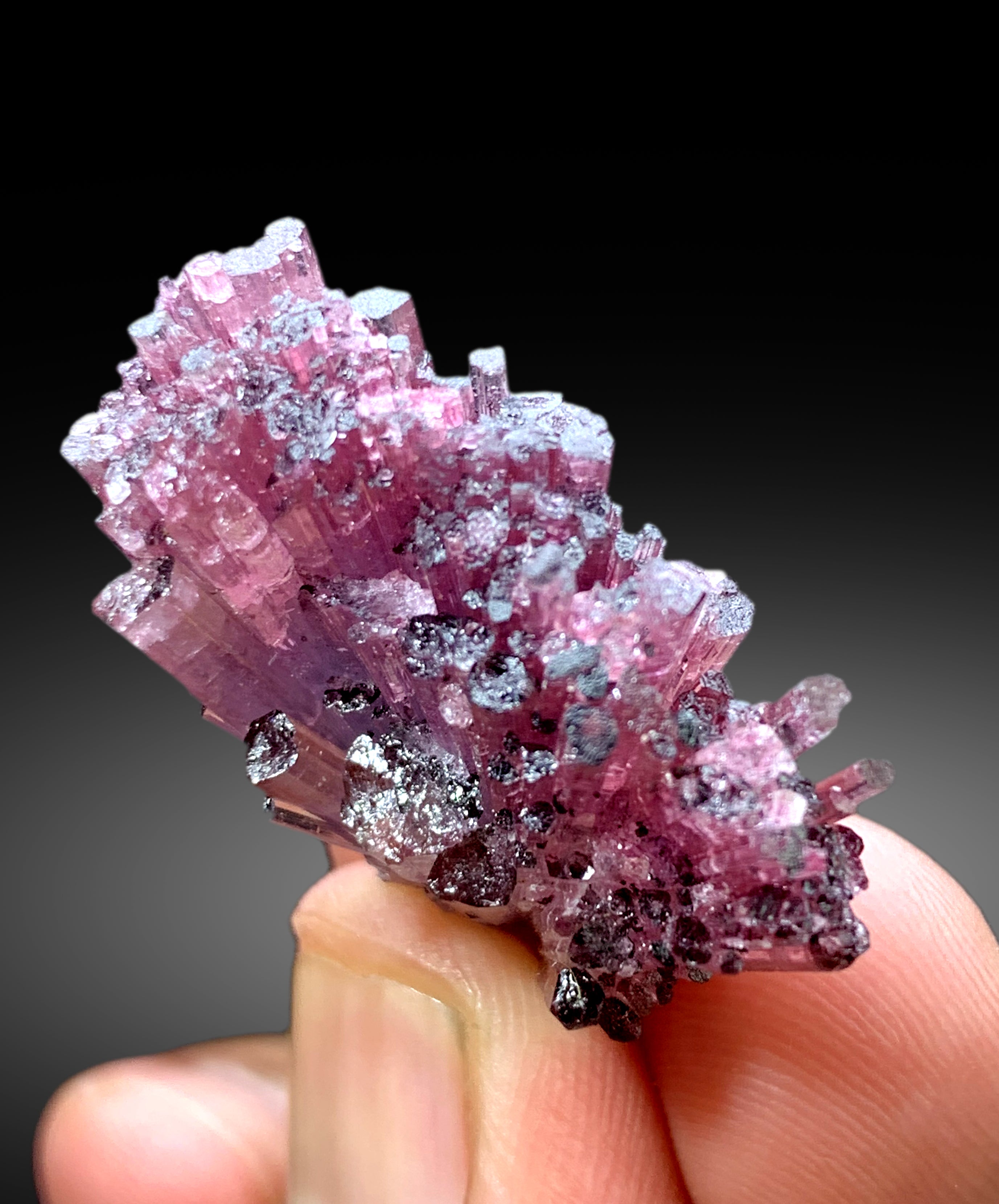 Cotton Candy Tourmaline Crystals cluster from Afghanistan, 12 gram