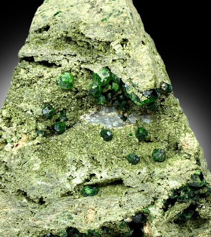 Lush Green Demantoid Garnet Crystals on Matrix, Garnet Cluster, Garnet Stone, Raw Mineral, Demantoid Garnet Specimen - 3.4 Kg