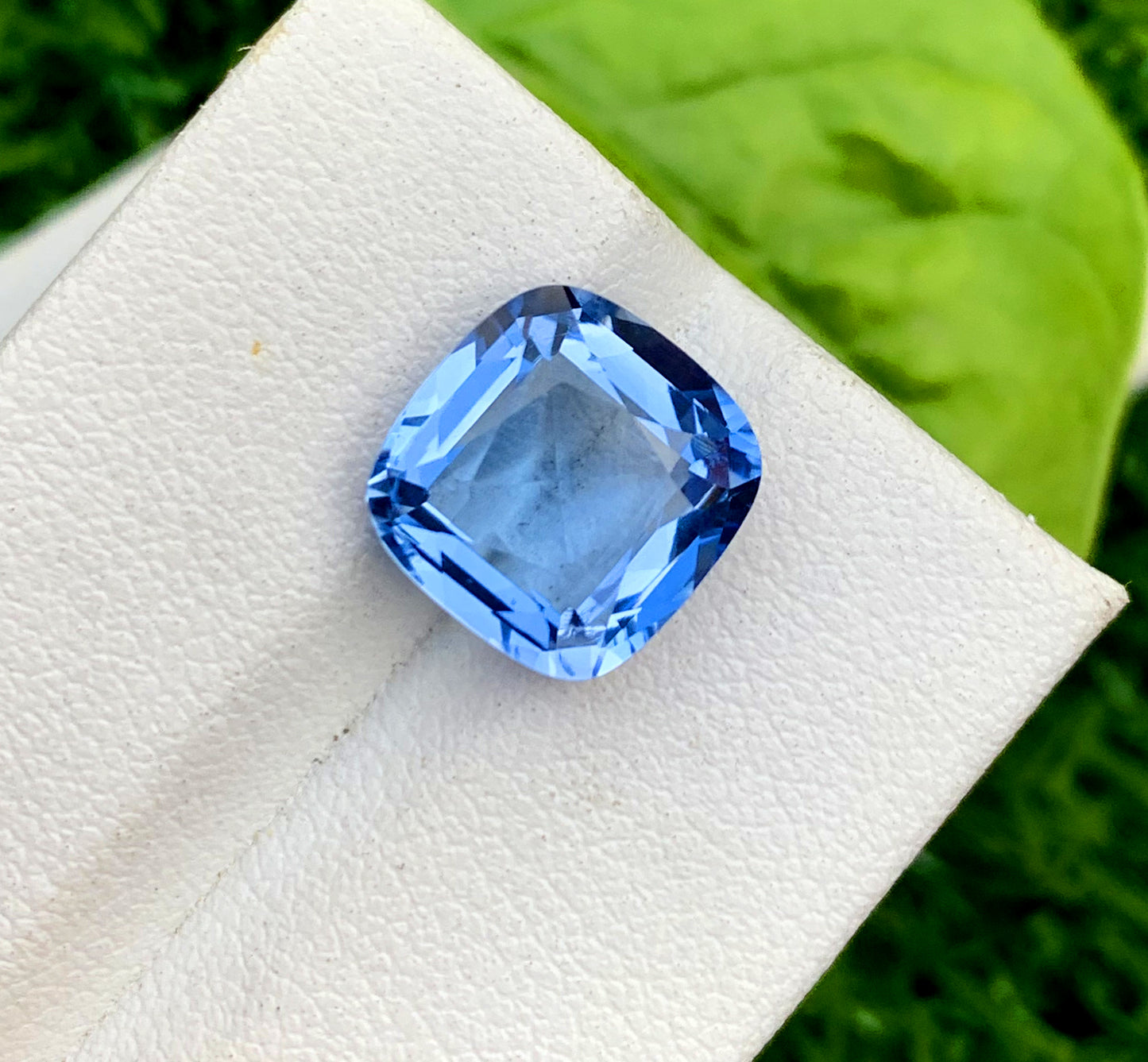 Cusshion Cut Santa Maria Blue Color Aquamarine Gemstone, Loose Gemstone, Aquamarine Faceted Cut Stone, Gemstone Jewelry - 4.55 CT