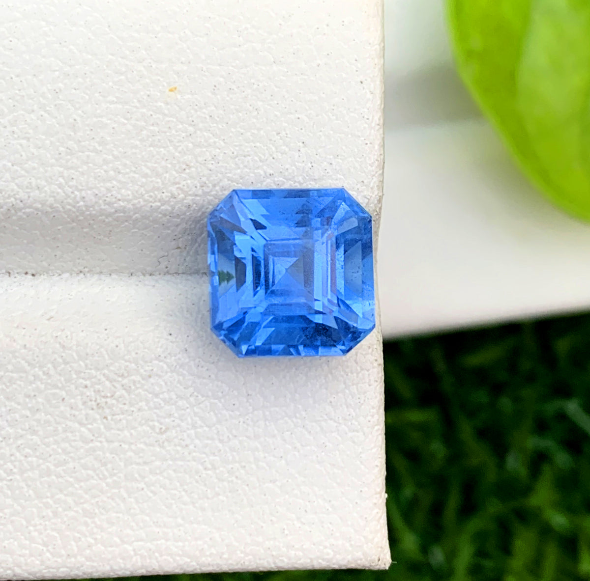 Asscher Cut Santa Maria Blue Color Aquamarine Gemstone, Loose Gemstone, Aquamarine Faceted Cut Stone, Gemstone Jewelry - 3.85 CT