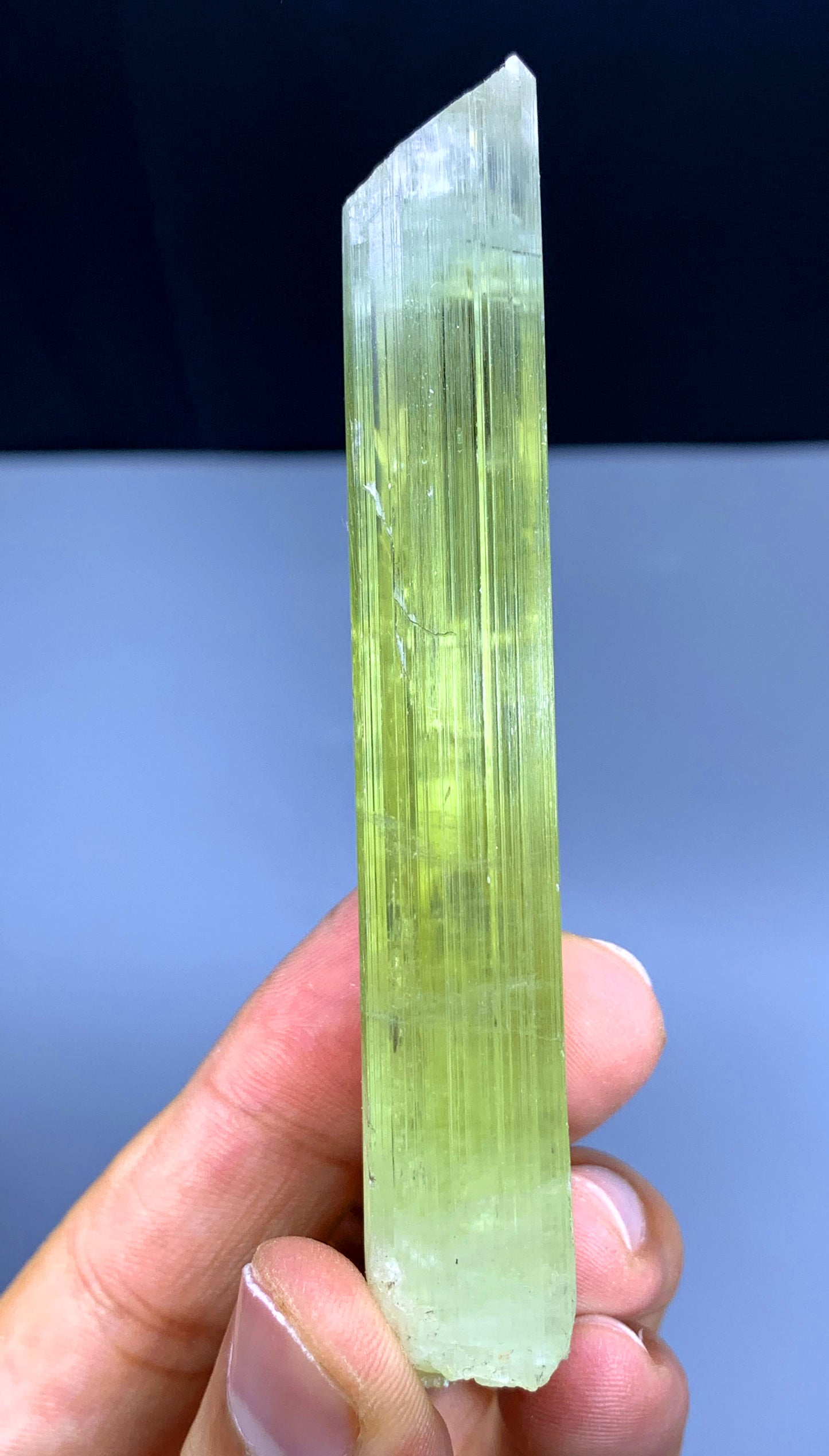 Gemmy Yellow Triphane Kunzite Crystal from Afghanistan - 111 gram