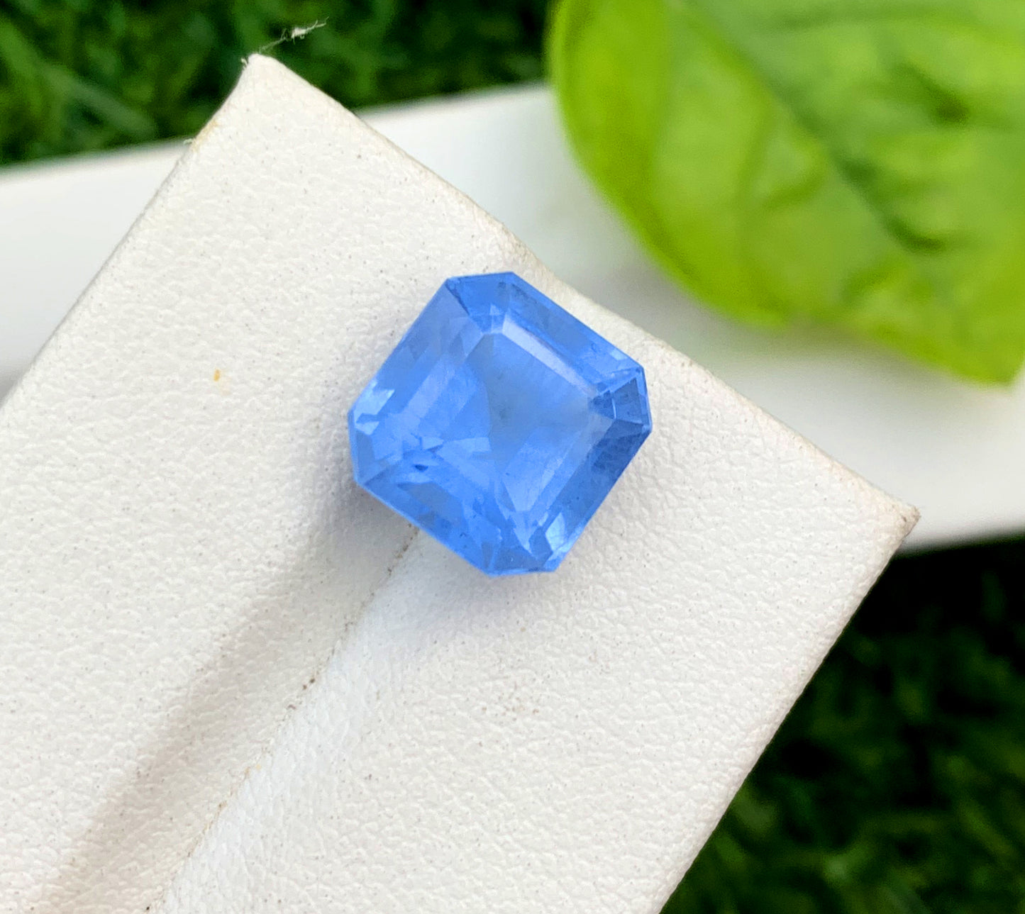 Asscher Cut Santa Maria Blue Color Aquamarine Gemstone, Loose Gemstone, Aquamarine Faceted Cut Stone, Gemstone Jewelry - 5.25 CT