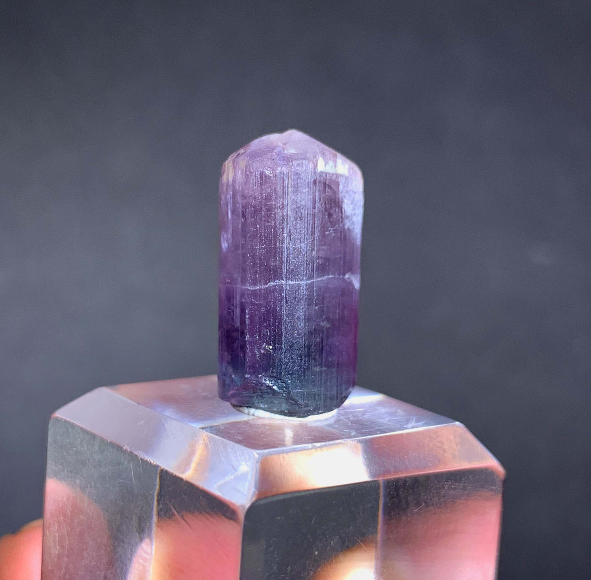 Purple Tourmaline Crystal From Afghanistan - 21.65 Carats