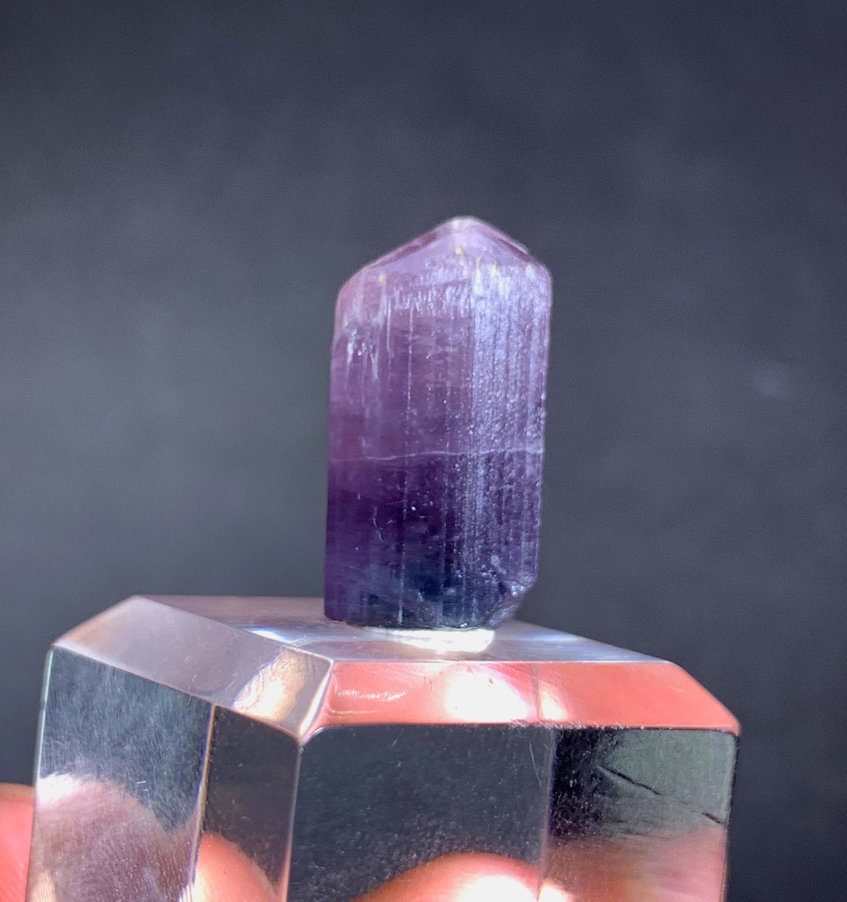 Purple Tourmaline Crystal From Afghanistan - 21.65 Carats