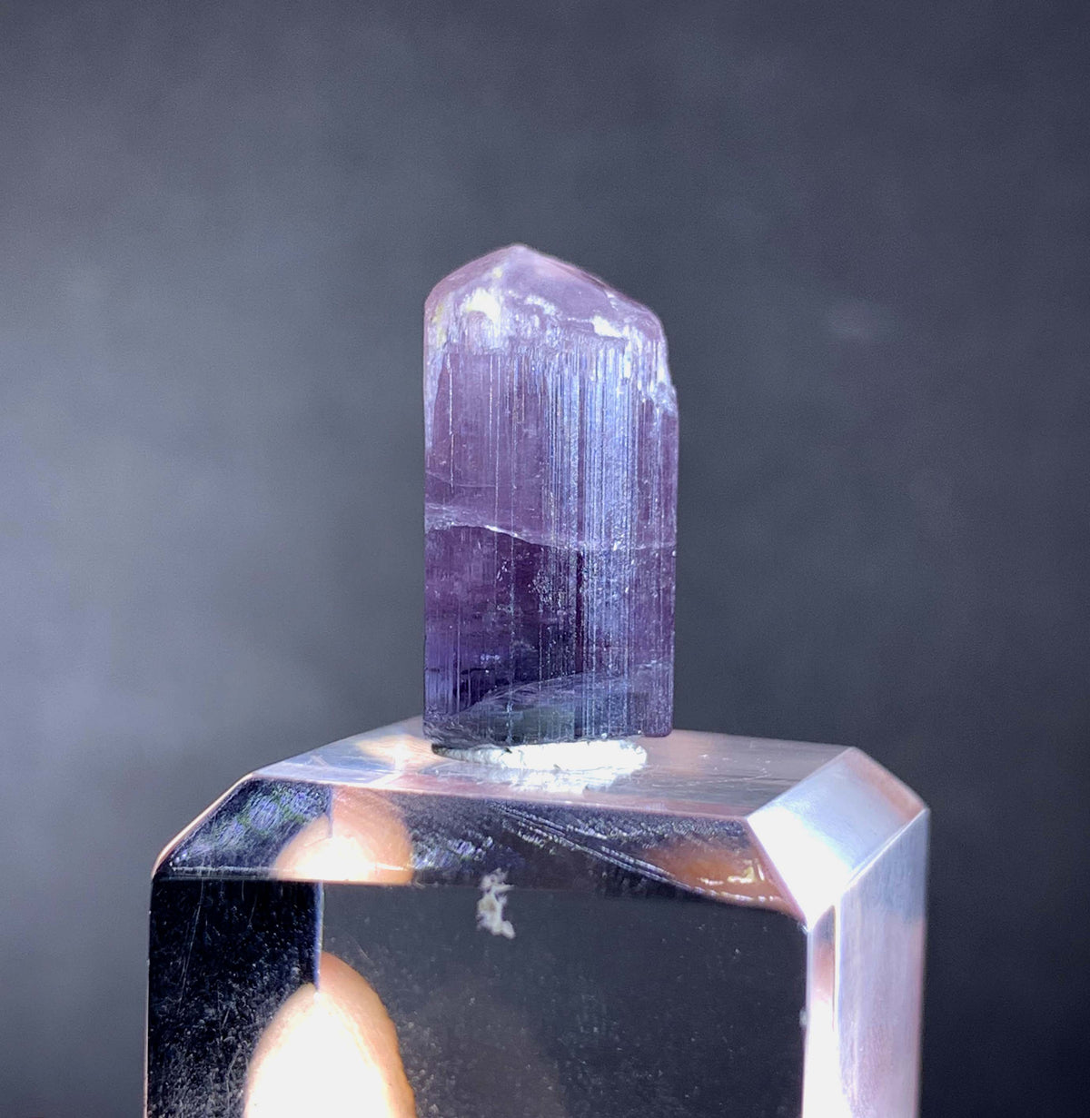Purple Tourmaline Crystal From Afghanistan - 21.65 Carats