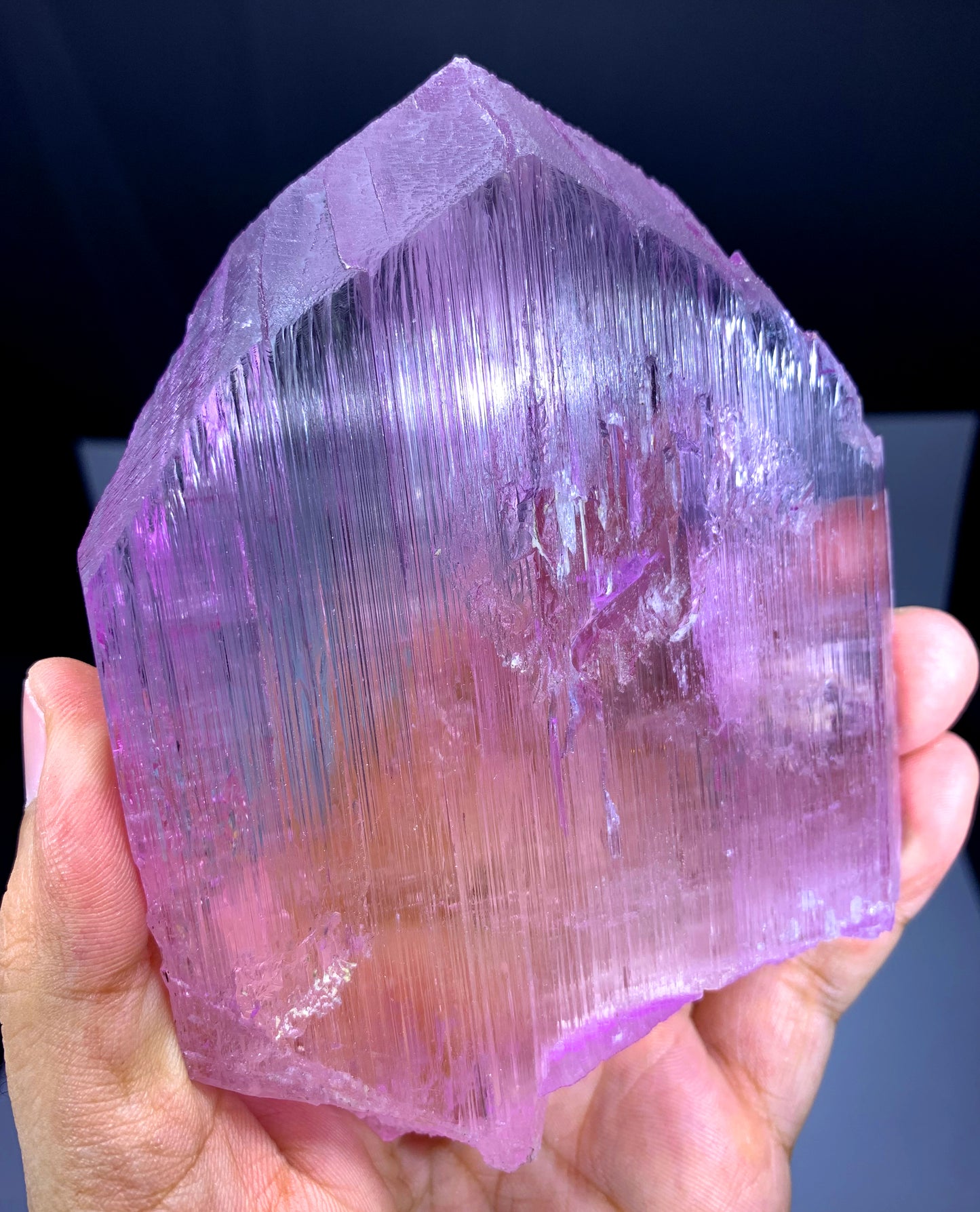 v Shape Terminated Pink Kunzite Crystal from Afghanistan - 520 gram