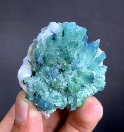 Indicolite Blue Tourmaline Crystal Bunch From Afghanistan - 46 Grams