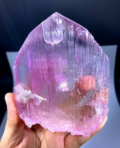 v Shape Terminated Pink Kunzite Crystal from Afghanistan - 520 gram