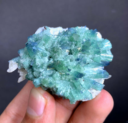 Indicolite Blue Tourmaline Crystal Bunch From Afghanistan - 46 Grams