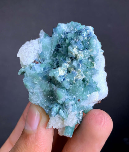 Indicolite Blue Tourmaline Crystal Bunch From Afghanistan - 46 Grams