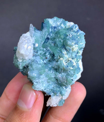 Indicolite Blue Tourmaline Crystal Bunch From Afghanistan - 46 Grams