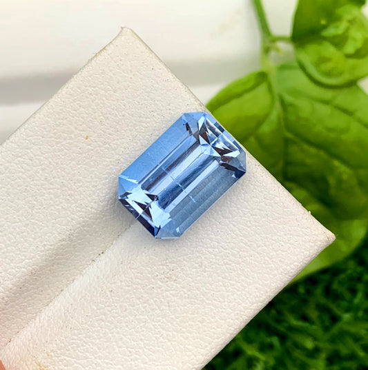 Octagon Shape Santa Maria Blue Color Aquamarine Gemstone, Loose Gemstone, Aquamarine Faceted Cut Stone, Gemstone Jewelry - 6.00 CT