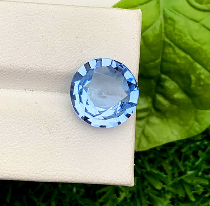 Round Shape Santa Maria Blue Color Aquamarine Gemstone, Loose Gemstone, Aquamarine Faceted Cut Stone, Gemstone Jewelry - 5.00 CT