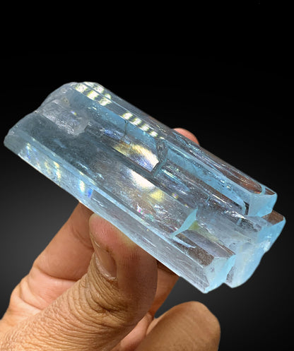 Natural Sky Blue Aquamarine Crystal from Pakistan - 126 gram