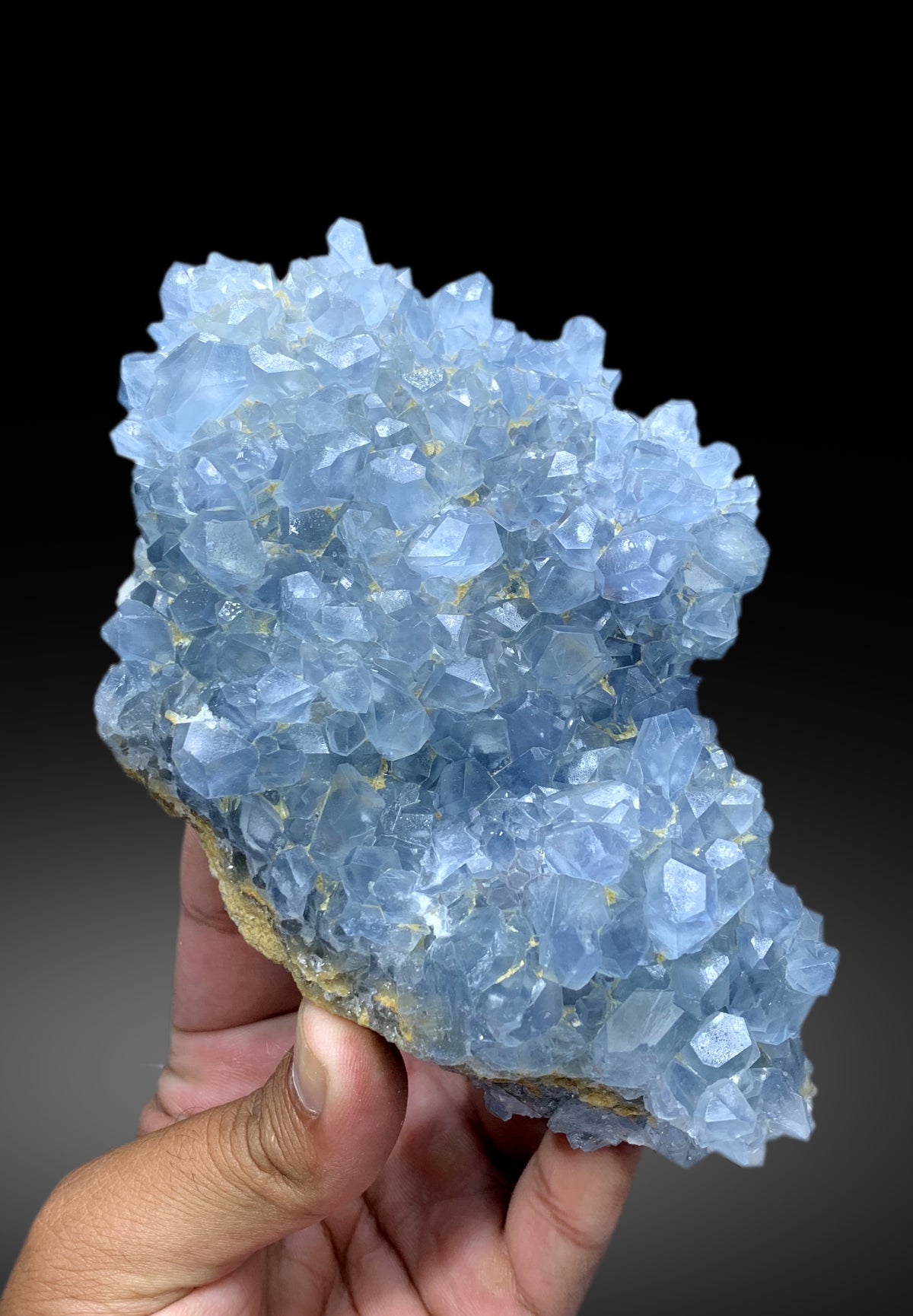 Natural Blue Color Celestine Cluster, Celestine Bunch, Fine Mineral, Celestine Specimen from Baghdis Mine Afghanistan - 1287 gram