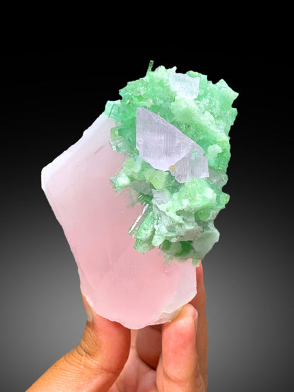 Pink Morganite with Kunzite and Green Tourmalines from Dara-i-Pech Afghanistan - 291 gram