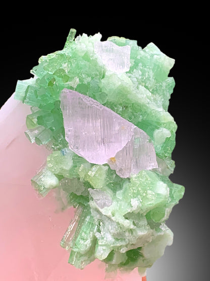Pink Morganite with Kunzite and Green Tourmalines from Dara-i-Pech Afghanistan - 291 gram