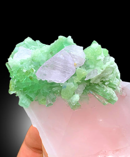 Pink Morganite with Kunzite and Green Tourmalines from Dara-i-Pech Afghanistan - 291 gram