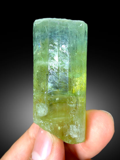 Natural Yellow Color Heliodor var Beryl Crystal, Raw Mineral, Crystal Specimen, Heliodor Crystal from Skardu Pakistan - 39 gram