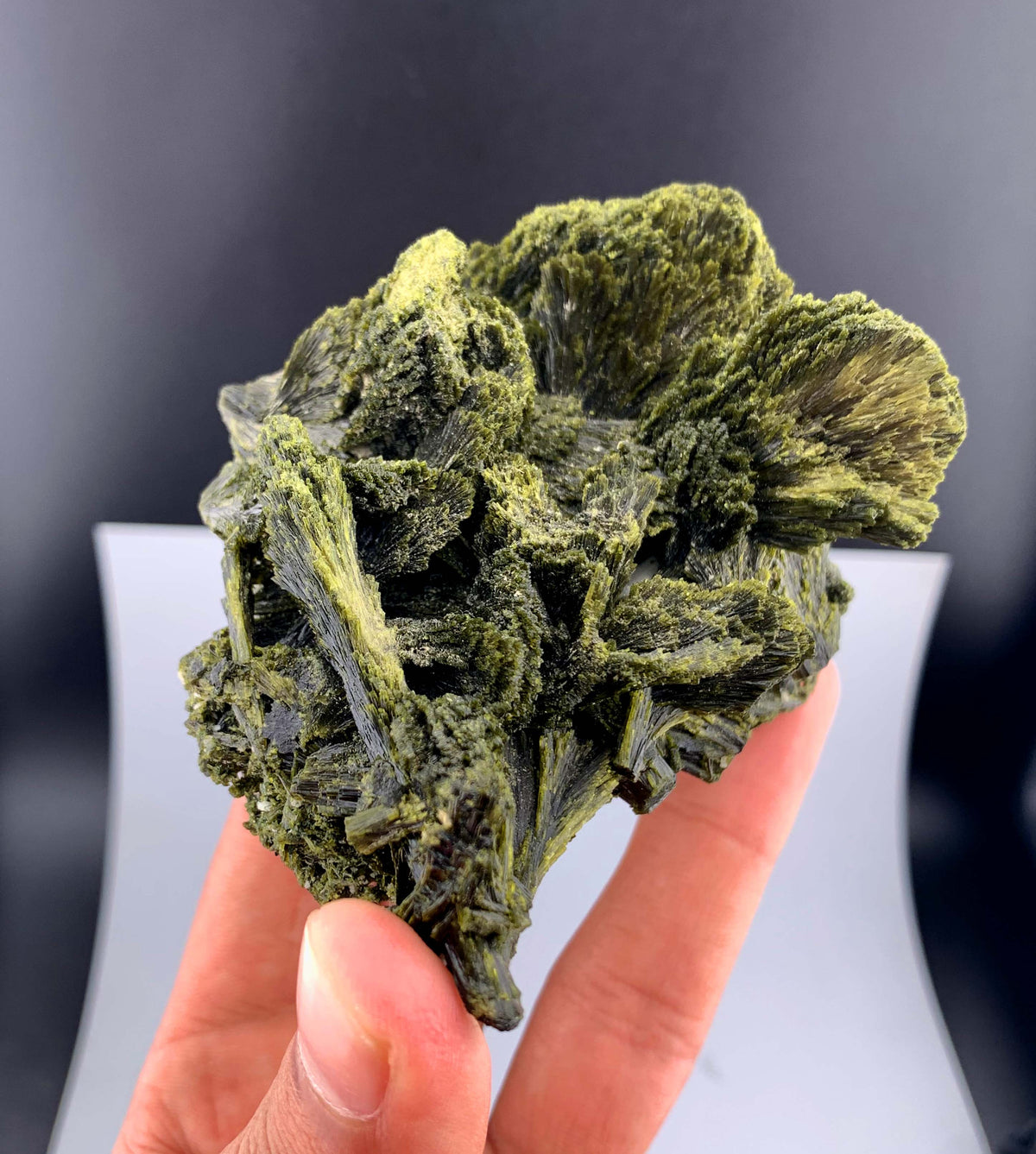 Tree Green Epidot Crystal From Pakistan - 212 Grams