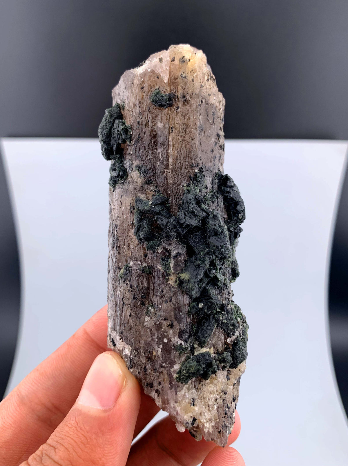 Purple Scapolite Crystal with Diopside From Afghanistan - 123 Gram