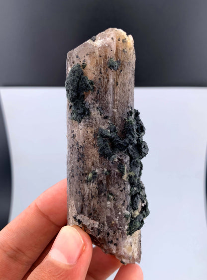 Purple Scapolite Crystal with Diopside From Afghanistan - 123 Gram