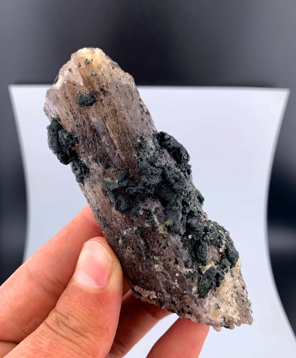 Purple Scapolite Crystal with Diopside From Afghanistan - 123 Gram