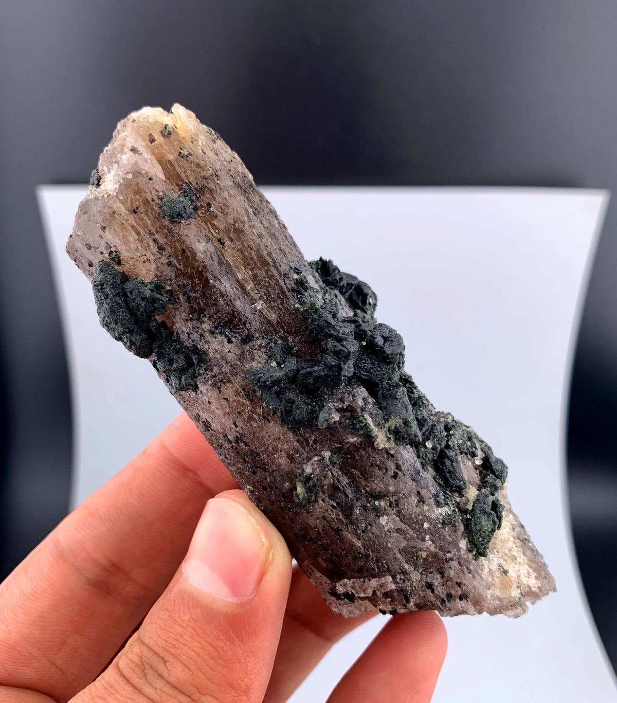 Purple Scapolite Crystal with Diopside From Afghanistan - 123 Gram
