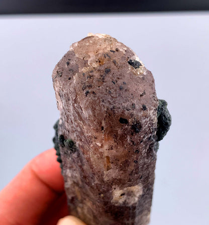 Purple Scapolite Crystal with Diopside From Afghanistan - 123 Gram