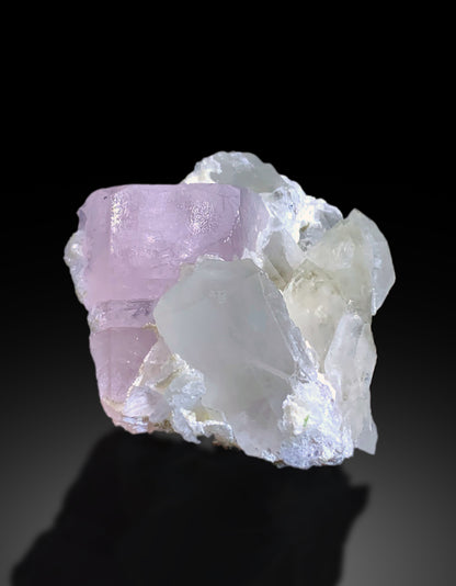 Pink Morganite on Quartz from Afghanistan - 98 gram