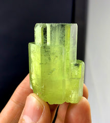 Natural Yellow Color Heliodor var Beryl Crystal from Pakistan - 51 gram