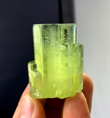 Natural Yellow Color Heliodor var Beryl Crystal from Pakistan - 51 gram