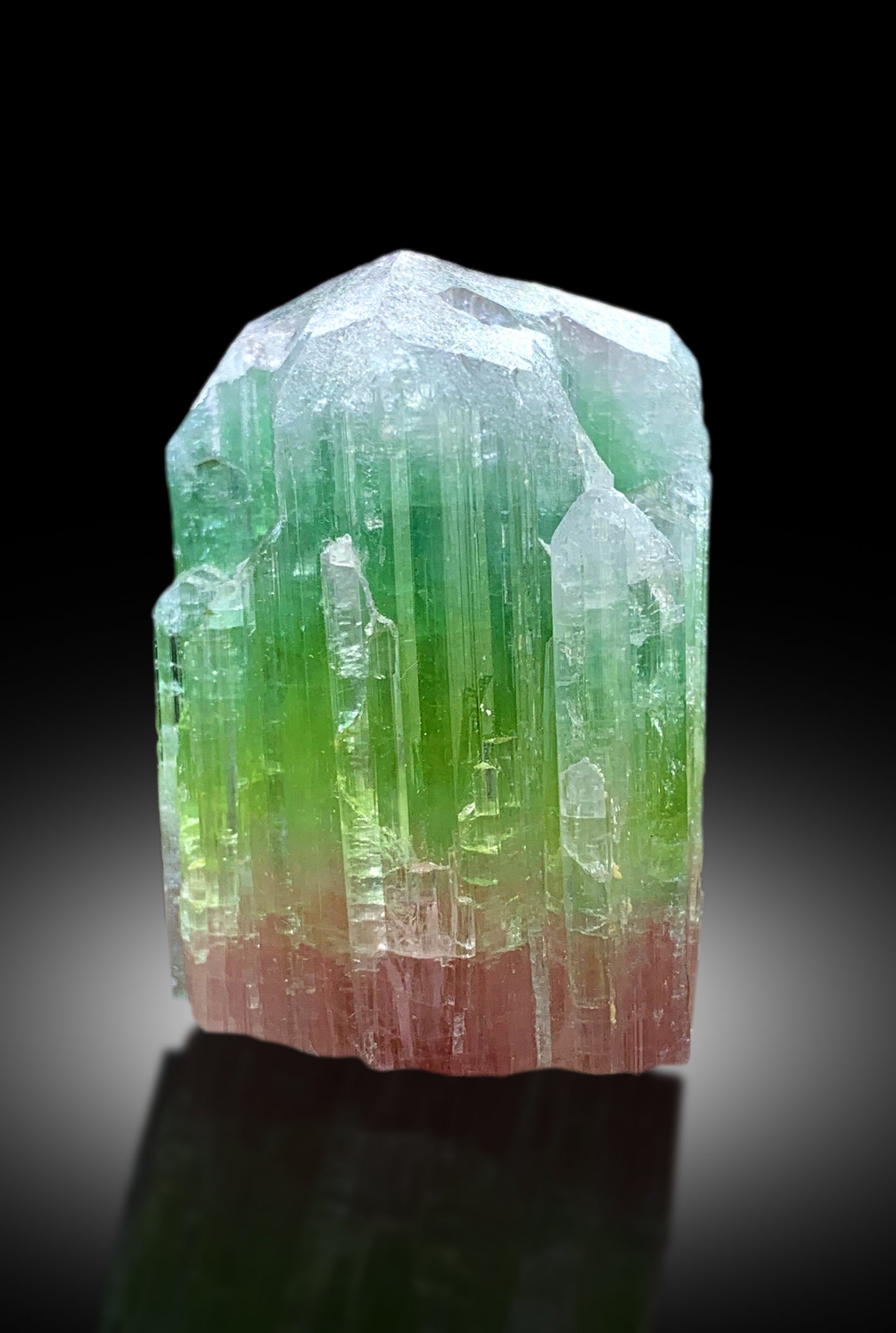 Natural Bicolor Tourmaline Crystal from Paprok Afghanistan - 102 gram