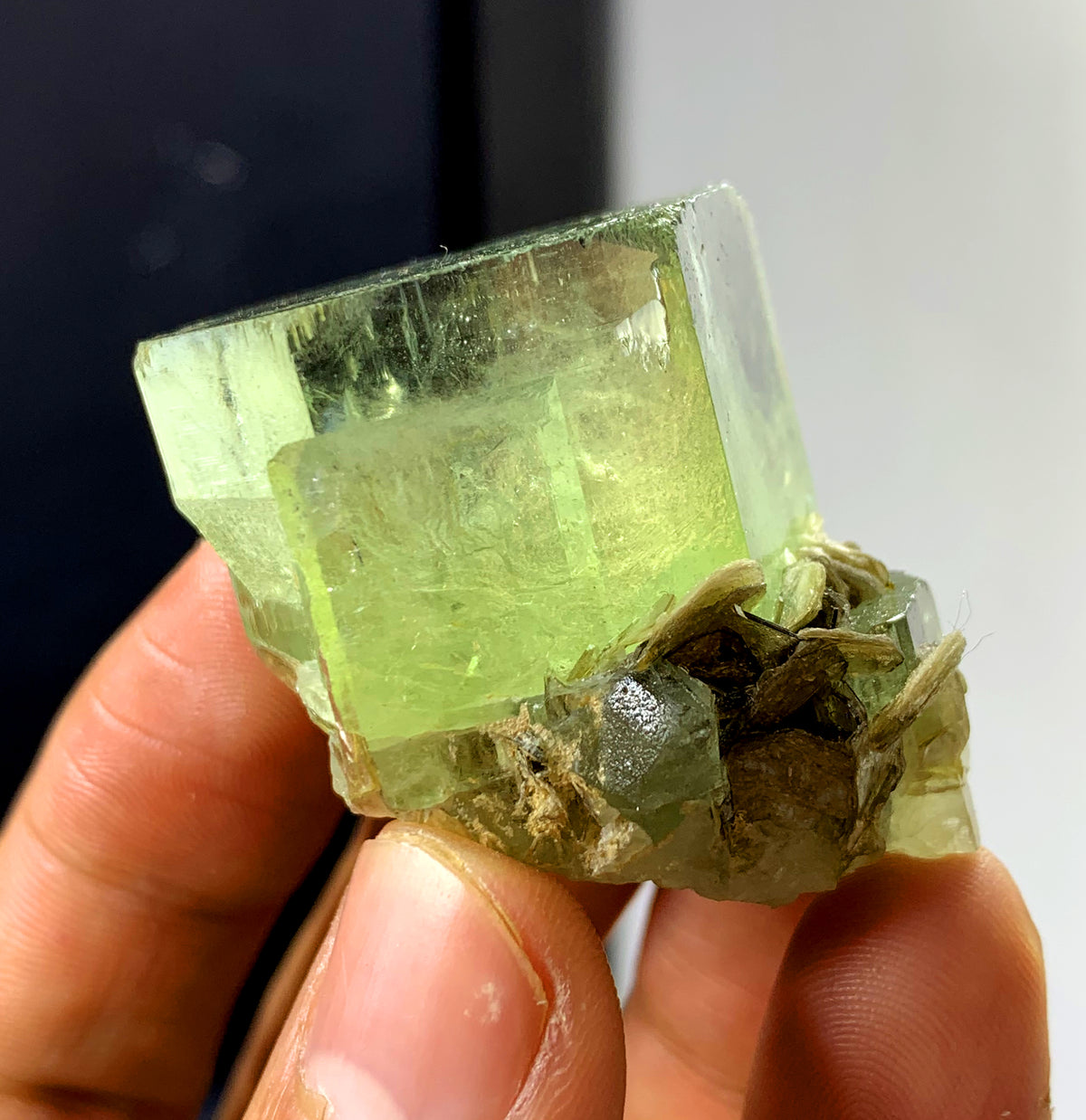 Natural Yellow Color Heliodor var Beryl with Mica from Pakistan - 48 gram