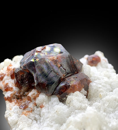 Natural Red Color Garnet Crystals on Matrix from Skardu Pakistan - 56 gram