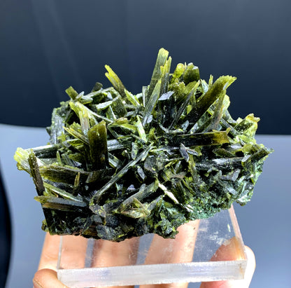 Lush Green Epidote Cluster from Pakistan - 124 gram