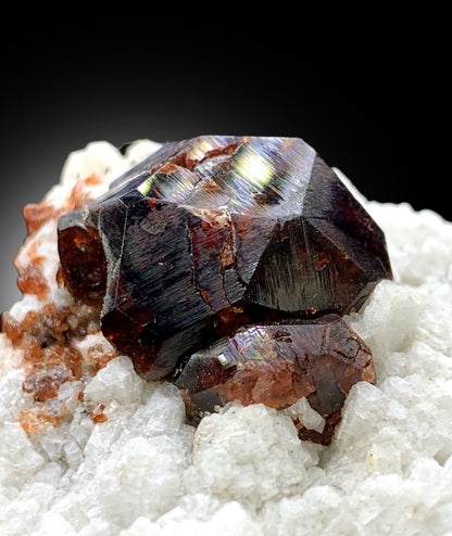 Natural Red Color Garnet Crystals on Matrix from Skardu Pakistan - 56 gram