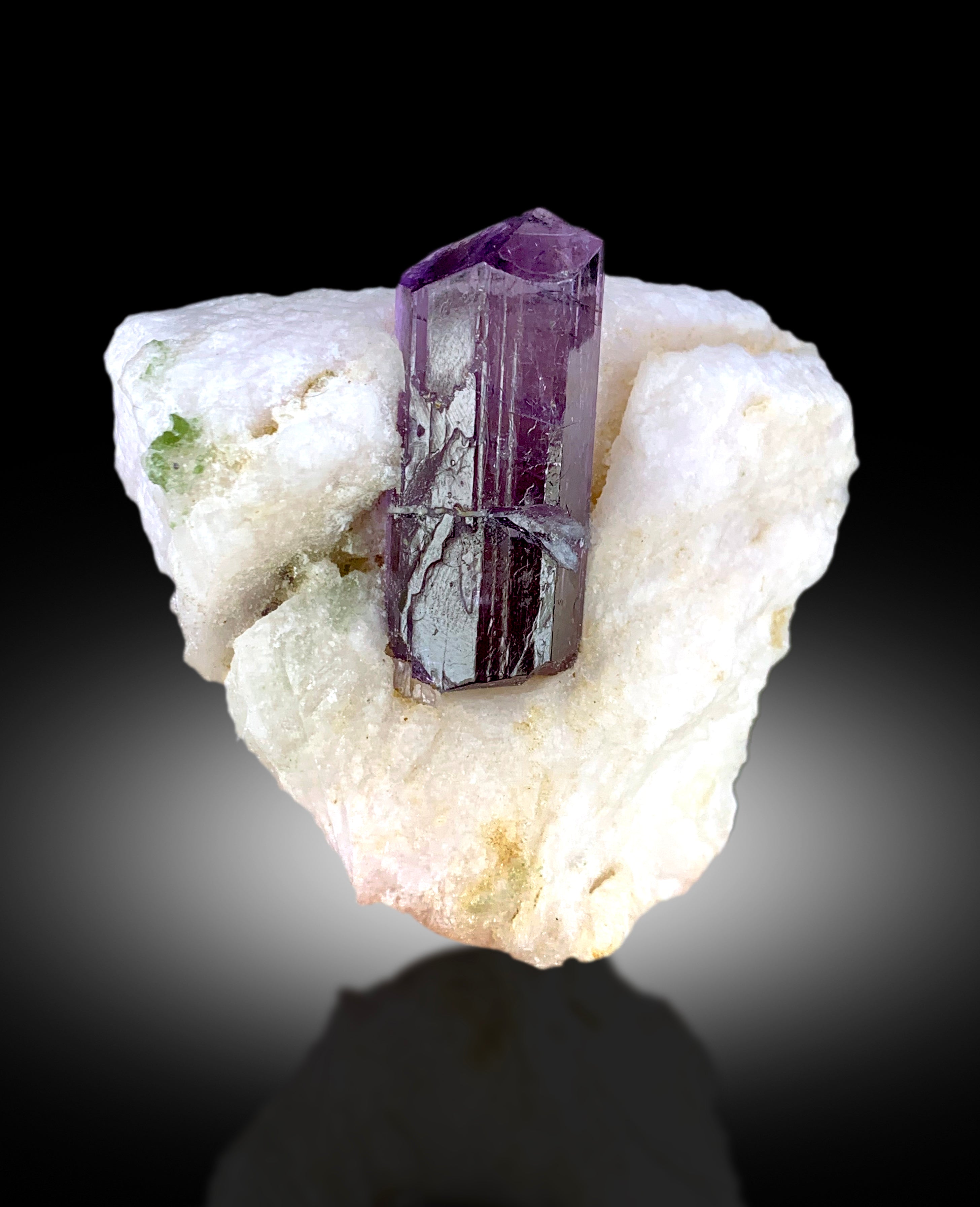 Natural Purple Color Scapolite on Matrix, Scapolite Crystal, Raw Mineral, Scapolite Specimen from Afghanistan - 177 gram