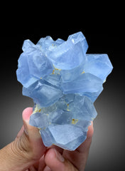 Natural Blue Color Celestine Crystals, Celestine Specimen, Fine Mineral, Celestine from Baghdis, Mine Afghanistan - 293 gram