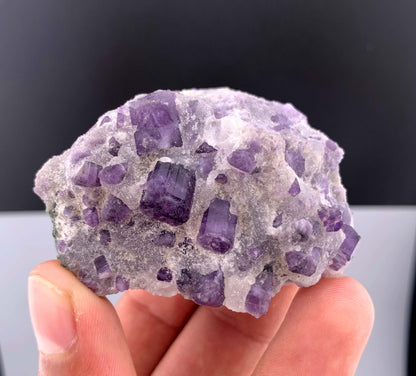 Purple Scapolite Crystal on Matrix from Afghanistan - 84 Grams