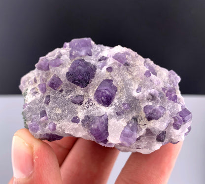 Purple Scapolite Crystal on Matrix from Afghanistan - 84 Grams