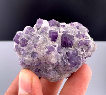 Purple Scapolite Crystal on Matrix from Afghanistan - 84 Grams